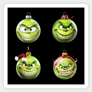 A Grinchy Christmas: Whimsical Tree Adornments Sticker